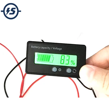 Battery Capacity Indicator Dual Button Adjustable Voltmeter Percentage Power Monitor w/ Shell For 12V-84V Lead Acid Battery
Battery Capacity Indicator Dual Button Adjustable Voltmeter Percentage Power Monitor w/ Shell For 12V-84V Lead Acid Battery