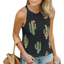 80%HOT Summer Casual Women Cartoon Cactus Print Sleeveless Round Neck Vest TankS1 Top
80%HOT Summer Casual Women Cartoon Cactus Print Sleeveless Round Neck Vest TankS1 Top