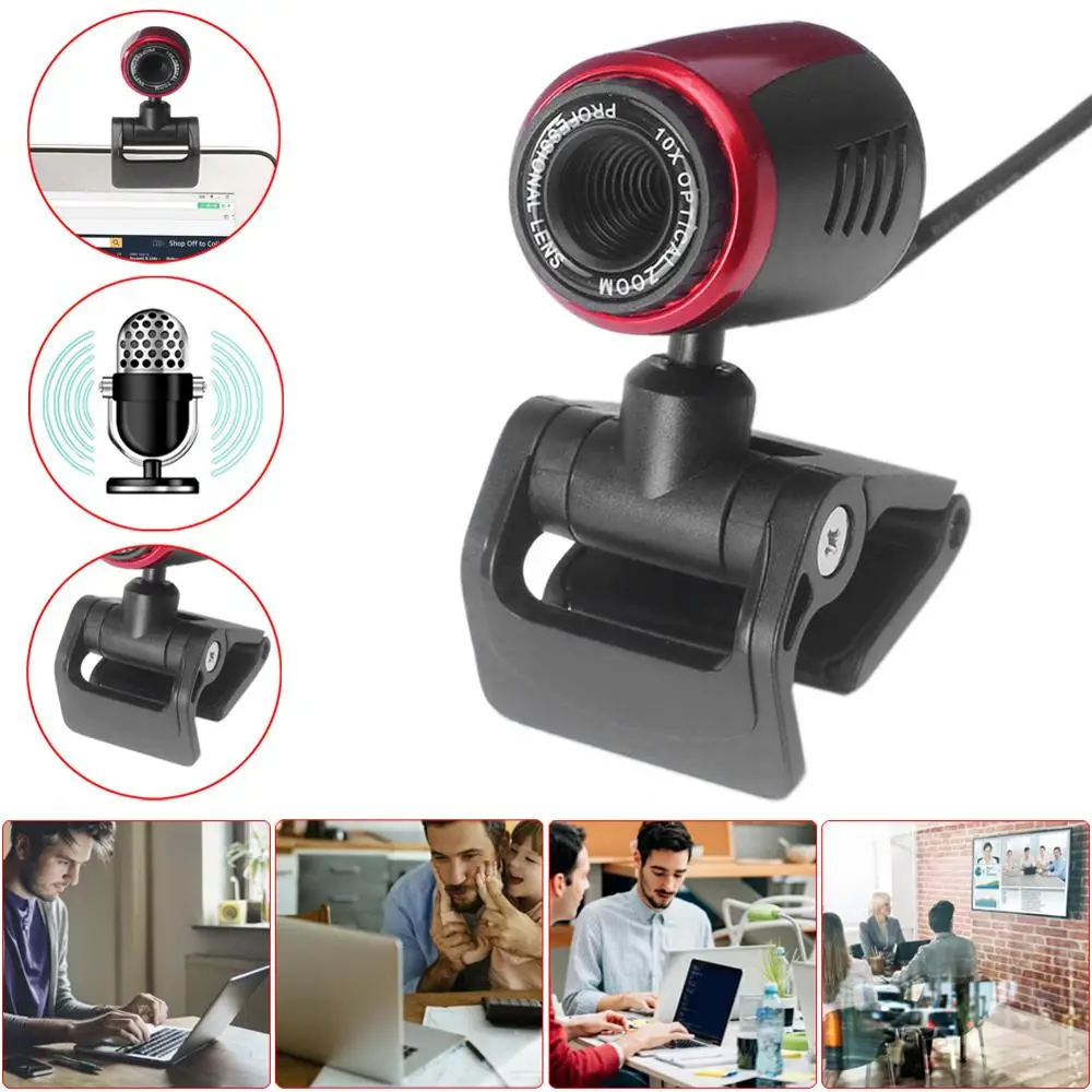 Webcam Computer Network Camera USB HD Camera with Microphone 360 Degrees Desktop Notebook Video HD Camera CMOS Sensor Lens
Webcam Computer Network Camera USB HD Camera with Microphone 360 Degrees Desktop Notebook Video HD Camera CMOS Sensor Lens
