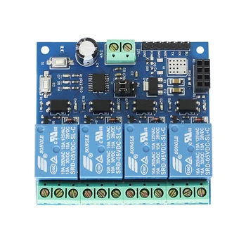 A7-- 5V ESP8266 ESP-01 4 Channel Wifi Relay Module Remote Control Switch Smart Home IOT Transmission Phone APP Controller
A7-- 5V ESP8266 ESP-01 4 Channel Wifi Relay Module Remote Control Switch Smart Home IOT Transmission Phone APP Controller