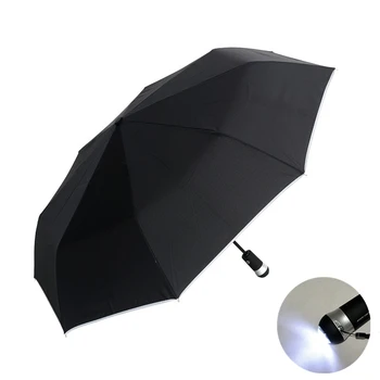 Fully Automatic Folding Umbrella With Light Auto Female Luxury Business Rain Unbrella 8 Bones Strong Windproof Fashion Umbrellas
Fully Automatic Folding Umbrella With Light Auto Female Luxury Business Rain Unbrella 8 Bones Strong Windproof Fashion Umbrellas