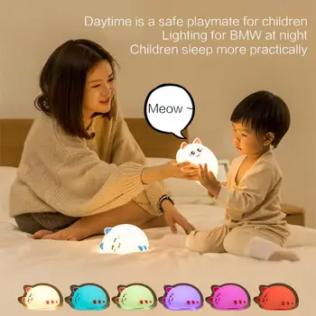 Lamp Bedside Lamp Night Light Dimmable Cute Luminous Bright Remote Control Colorful Cat Nursery Decor Adjustable Brightness
Lamp Bedside Lamp Night Light Dimmable Cute Luminous Bright Remote Control Colorful Cat Nursery Decor Adjustable Brightness