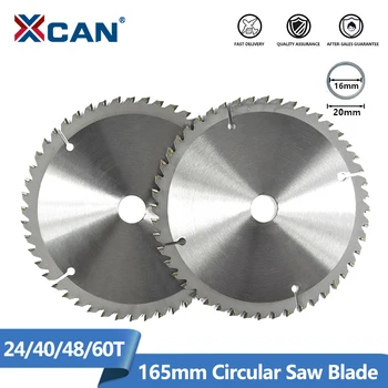 XCAN 1pc 165mm 24/40/48/60T Carbide Wood Saw Blades for Multi-function Power Tool TCT Circular Saw Blade Wood Cutting Disc
XCAN 1pc 165mm 24/40/48/60T Carbide Wood Saw Blades for Multi-function Power Tool TCT Circular Saw Blade Wood Cutting Disc