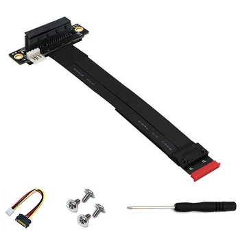 High Speed M.2 NGFF NVMe Key M to PCIe 3.0 X4 Flexible Cable Riser Card PCI Express Adapter Connector Wire 90°
High Speed M.2 NGFF NVMe Key M to PCIe 3.0 X4 Flexible Cable Riser Card PCI Express Adapter Connector Wire 90°
