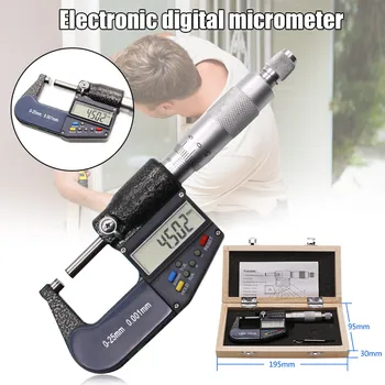 Electronic Micrometer Digital Display 0.001mm 0-25mm Thickness Gauge Multi-function LAD-sale
Electronic Micrometer Digital Display 0.001mm 0-25mm Thickness Gauge Multi-function LAD-sale