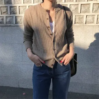 HziriP Autumn Winter Chic Vintage Knitted Cardigans Full-Sleeved O-Neck Short Casual Crossed Solid Loose All-Match Plus Sweaters
HziriP Autumn Winter Chic Vintage Knitted Cardigans Full-Sleeved O-Neck Short Casual Crossed Solid Loose All-Match Plus Sweaters