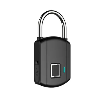 Smart Keyless Fingerprint Padlock Usb Rechargeable Access Ip65 Waterproof Anti-Theft Security Padlock Door Luggage Case Lock(Bla
Smart Keyless Fingerprint Padlock Usb Rechargeable Access Ip65 Waterproof Anti-Theft Security Padlock Door Luggage Case Lock(Bla