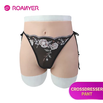 

Roanyer crossdresser silicone pants with artificial penetrable flase vagina transgender Realistic Shemale Underwear Drag Queen