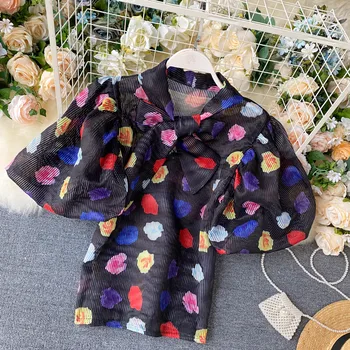 Women's pullover shirt Puff sleeve Bow collar Fashion pullover shirts
Women's pullover shirt Puff sleeve Bow collar Fashion pullover shirts