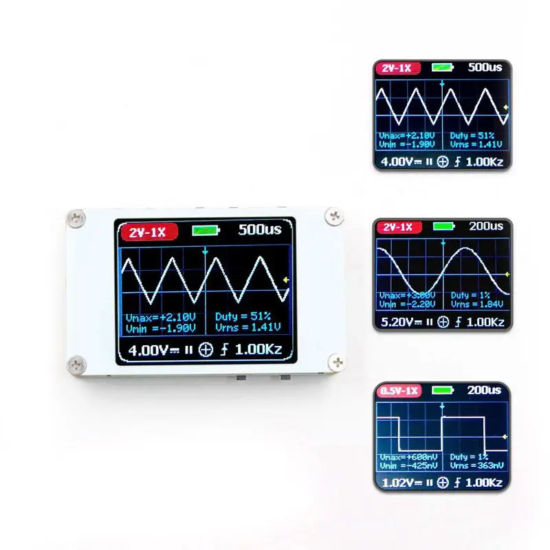 DSO188 Handheld Mini Pocket Portable Ultra-Small Digital Oscilloscope 1M Bandwidth 5M Sample Rate Digital Oscilloscope Kit
DSO188 Handheld Mini Pocket Portable Ultra-Small Digital Oscilloscope 1M Bandwidth 5M Sample Rate Digital Oscilloscope Kit