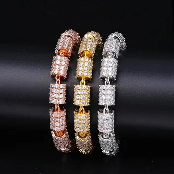 2020 New Arrival Hot Sale Bamboo Chain Iced Out Full CZ Nightclub Rap Hipster Men Women Hip Hop Bracelet Jewelry
2020 New Arrival Hot Sale Bamboo Chain Iced Out Full CZ Nightclub Rap Hipster Men Women Hip Hop Bracelet Jewelry
