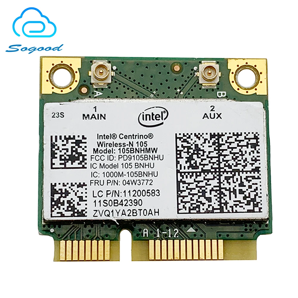Intel Wireless-N 105BNHMW Wifi Card For Lenovo ThinkCentre E73 E93 M62Z M72E M73 M82 M83 M92 M93 EDGE-72Z Series FRU 04W3772
Intel Wireless-N 105BNHMW Wifi Card For Lenovo ThinkCentre E73 E93 M62Z M72E M73 M82 M83 M92 M93 EDGE-72Z Series FRU 04W3772