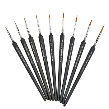 Line Drawing Pen 9-Pack Fine Detail Paint Brushes Miniature Brush For Fine Detailing Art Painting Acrylics Oil Models Watercolor
Line Drawing Pen 9-Pack Fine Detail Paint Brushes Miniature Brush For Fine Detailing Art Painting Acrylics Oil Models Watercolor