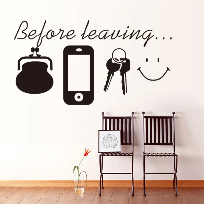 2024 Cute Key Wallet Black English Wall Sticker Reminder DTY Living Room Decoration Wall Art Sticker English Small Wallpaper
2024 Cute Key Wallet Black English Wall Sticker Reminder DTY Living Room Decoration Wall Art Sticker English Small Wallpaper