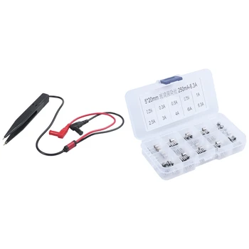1 Pcs SMD SMT Chip Test Clip Multimeters Probe & 50 Pcs 5X20mm 250MA-6.3A Fast Blow Glass Tube Fuse Assortment Kit
1 Pcs SMD SMT Chip Test Clip Multimeters Probe & 50 Pcs 5X20mm 250MA-6.3A Fast Blow Glass Tube Fuse Assortment Kit