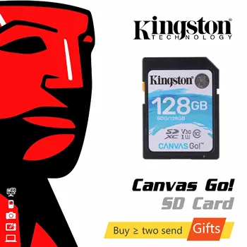 

Kingston SD Memory Card 32gb 64gb 128gb 256gb 512gb SDG SDHC/SDXC Canvas Go HD 4K Video Cards for DSLRs Drones & Action Camera