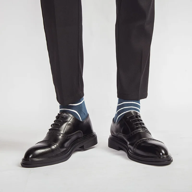 Versitile Fashion Women's Pointed-Toe Business MEN'S SHOES Lace-up Casual Formal Wear Leather Shoes-Boom-Piece England Model 402
Versitile Fashion Women's Pointed-Toe Business MEN'S SHOES Lace-up Casual Formal Wear Leather Shoes-Boom-Piece England Model 402