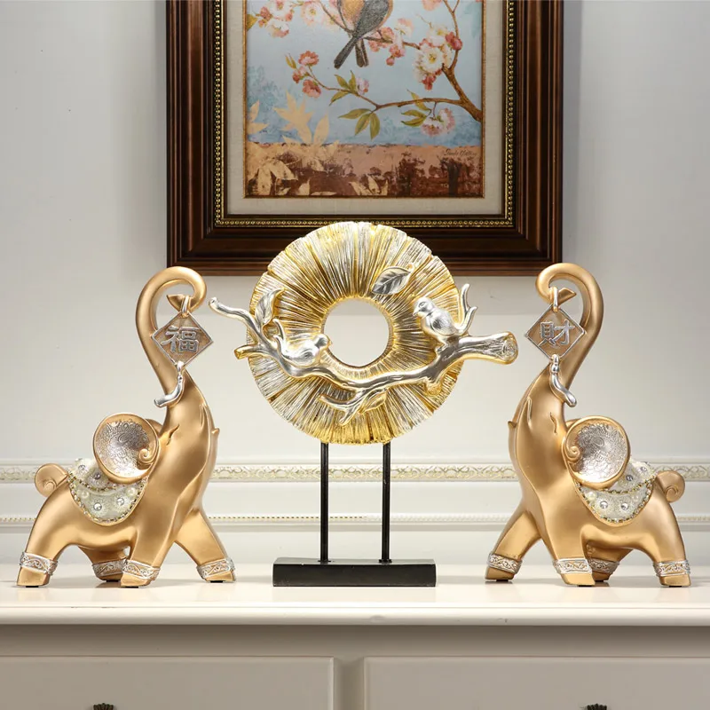 European Resin Lucky Elephant Sculpture Ornaments Home Livingroom Furnishing Crafts Fengshui Office Desktop Figurines Decoration
European Resin Lucky Elephant Sculpture Ornaments Home Livingroom Furnishing Crafts Fengshui Office Desktop Figurines Decoration