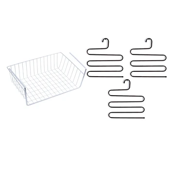 Promotion! 1 Pcs Storage Space Under Shelf Basket for Shelf Library Placard Kitchen Silver & 3 PCS 5-Layer Multifunction Metal N
Promotion! 1 Pcs Storage Space Under Shelf Basket for Shelf Library Placard Kitchen Silver & 3 PCS 5-Layer Multifunction Metal N