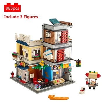 Creator 3 in 1 City Townhouse Pet Shop & Cafe Animals Store Building Blocks Figures Classic Model kit Bricks Toys for Children
Creator 3 in 1 City Townhouse Pet Shop & Cafe Animals Store Building Blocks Figures Classic Model kit Bricks Toys for Children