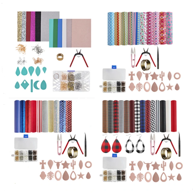 1 Set Doreen Box DIY Leather Earring Making Kit Templates Sheets Tools Bows Crafts for Handmade Earrings Jewelry Making, 31x20cm
1 Set Doreen Box DIY Leather Earring Making Kit Templates Sheets Tools Bows Crafts for Handmade Earrings Jewelry Making, 31x20cm