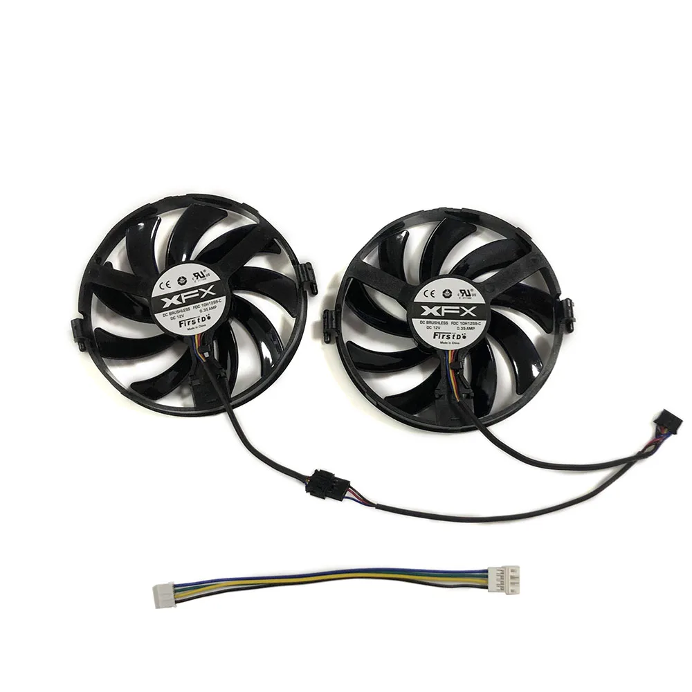 XFX R9 380X R7 370 GPU VGA Cooler FY09010H12LPB/A FDC10H12S9 C охлаждающий вентилятор для Radeon Grahics Card в качестве