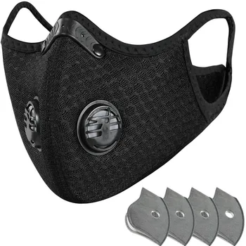 1PC Reusable Washable Cotton Mask Breathing Valve PM2.5 Anti-Dust Face Mask Unisex Replaceable Filter Protective with 4 Filters
1PC Reusable Washable Cotton Mask Breathing Valve PM2.5 Anti-Dust Face Mask Unisex Replaceable Filter Protective with 4 Filters
