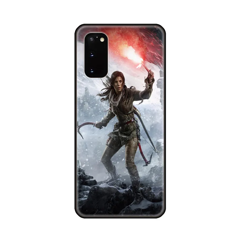 Lara Croft Tomb Raider art design для Samsung S10 S20 Plus Utra J8 2018 M30 мягкие чехлы телефонов A8 A9S A10 A80 A9 Lite