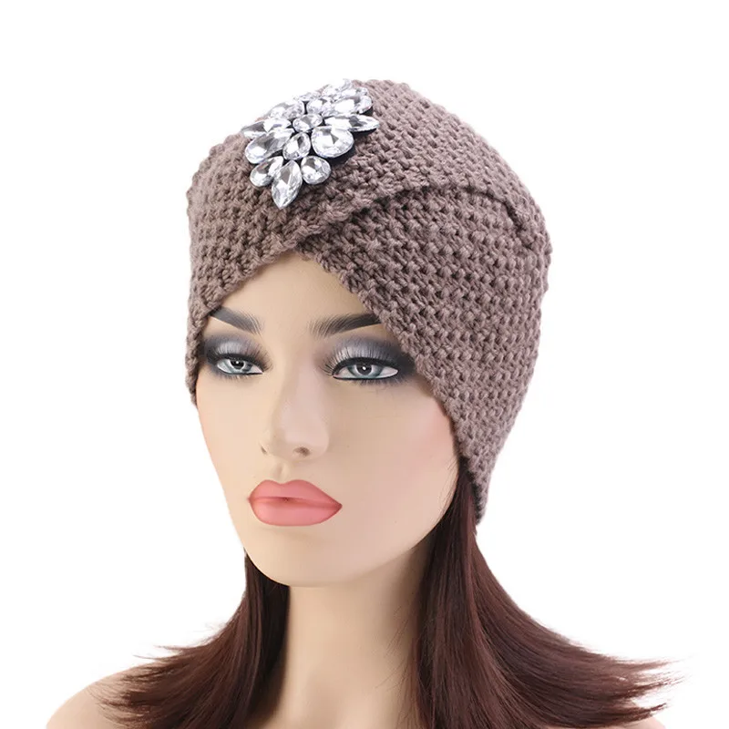 Muslim Women Cross Crystal Winter Warm Wool Knit Turban Hat Beanie Sleep Chemo Headwear Cancer Patients Hair Accessories
Muslim Women Cross Crystal Winter Warm Wool Knit Turban Hat Beanie Sleep Chemo Headwear Cancer Patients Hair Accessories