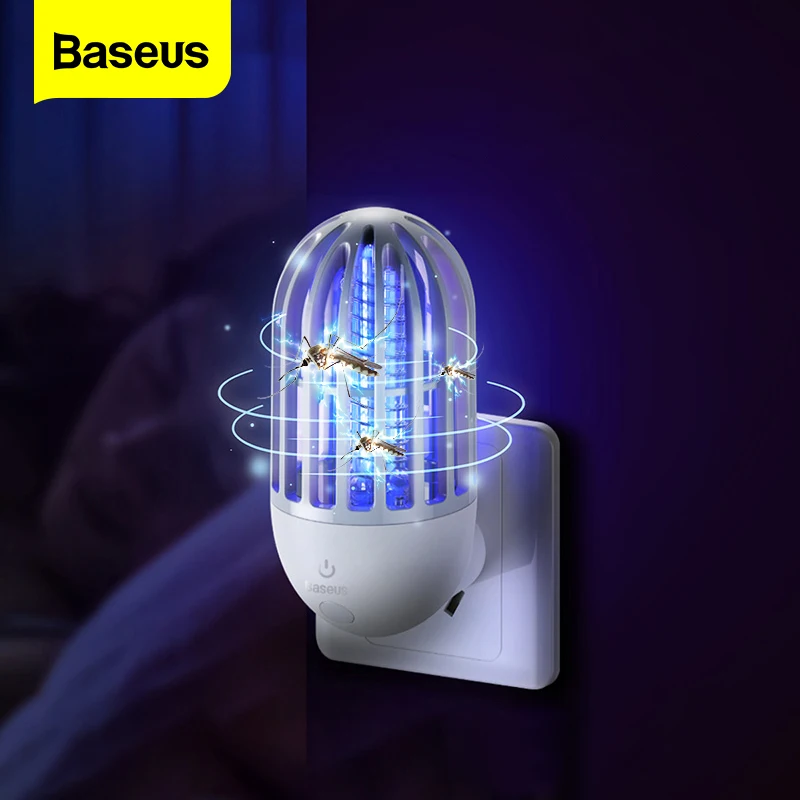 

Baseus Electric USB Mosquito Killer Lamp Fly Trap Bug Zapper Insect Killer Pest Repellent Anti Mosquito Lamp UV Night Light Home