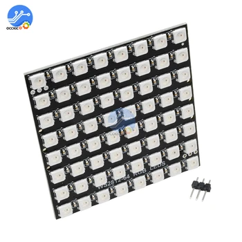 WS2812 5050 RGB LED development board with built-in full-color driver 8*8 64-Bit Full Color Lamp Panel Light
WS2812 5050 RGB LED development board with built-in full-color driver 8*8 64-Bit Full Color Lamp Panel Light