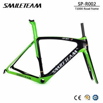 T1000 Carbon Road Bike Frame 700C Full Carbon Racing Road Bicycle Frameset BB386 Size 50/53/55/57cm 2 Years Warranty 
T1000 Carbon Road Bike Frame 700C Full Carbon Racing Road Bicycle Frameset BB386 Size 50/53/55/57cm 2 Years Warranty