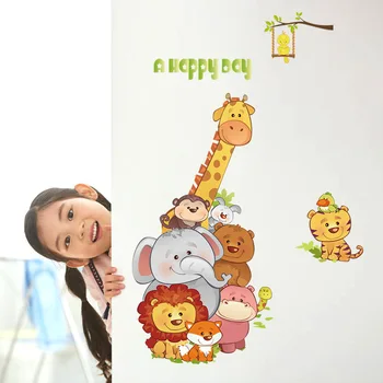 Cartoon Animals Wall Stickers A Happy Boy Wallpapers DIY Wall Art Decal Decoration for Kids Room Boy Children Bedroom Home Decor
Cartoon Animals Wall Stickers A Happy Boy Wallpapers DIY Wall Art Decal Decoration for Kids Room Boy Children Bedroom Home Decor