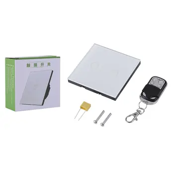 Smart Rf 433Mhz Remote Touch Wall Switch Tempered Glass Panel Led Indicator Single Fire Wire Control
Smart Rf 433Mhz Remote Touch Wall Switch Tempered Glass Panel Led Indicator Single Fire Wire Control