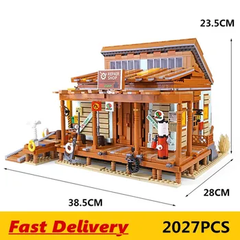 DHL 2027PCS MOC Streetview Building Blocks The Shipyard Old Finshing Store Model Assembly Brick Kids DIY Toys Christmas Gifts
DHL 2027PCS MOC Streetview Building Blocks The Shipyard Old Finshing Store Model Assembly Brick Kids DIY Toys Christmas Gifts