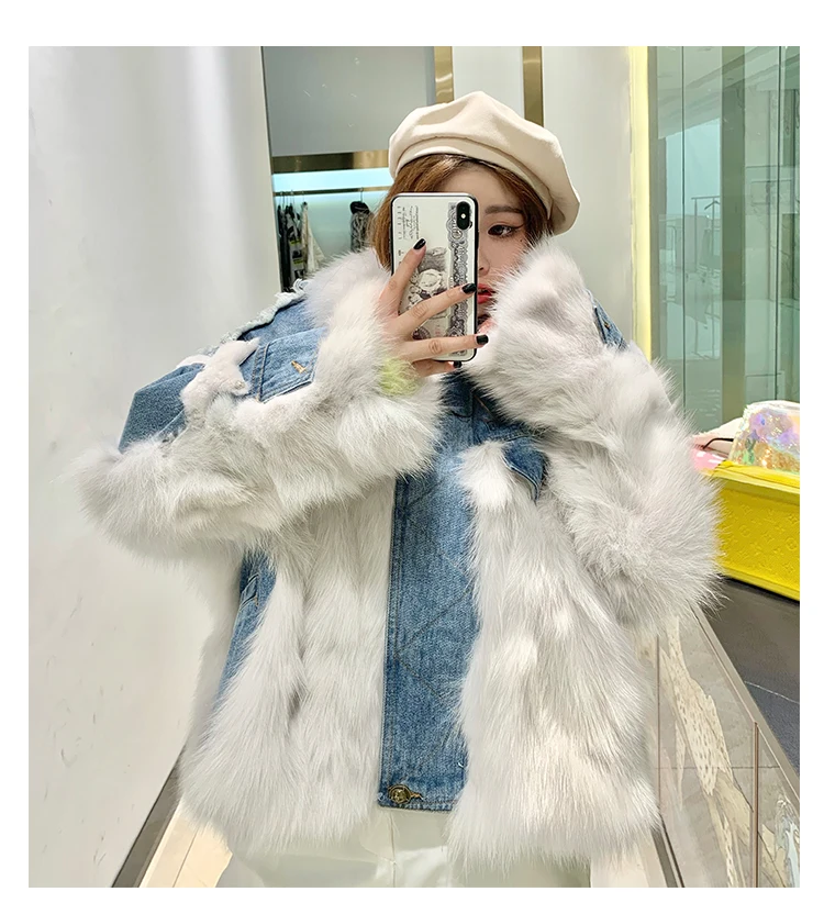 denim jacket with fur real fox fur star (22)