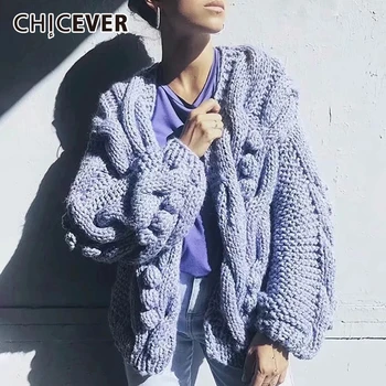 CHICEVER Patchwork Hairball Knitting Sweaters Women Long Sleeve Loose Cardigan Autumn Sweater Female 2020 Fashion Clothes Tide
CHICEVER Patchwork Hairball Knitting Sweaters Women Long Sleeve Loose Cardigan Autumn Sweater Female 2020 Fashion Clothes Tide