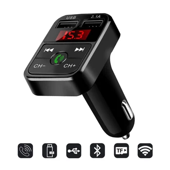 Car Handsfree Wireless Bluetooth Kit FM Transmitter LCD Car MP3 Player USB Charger FM Modulator Car Accessories
Car Handsfree Wireless Bluetooth Kit FM Transmitter LCD Car MP3 Player USB Charger FM Modulator Car Accessories