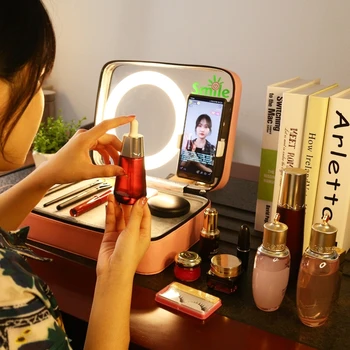 Portable Home Travel Cosmetic Storage Bag With Live Broadcast Ring Light Mirror Multifunctional Live Broadcast Makeup Bo
Portable Home Travel Cosmetic Storage Bag With Live Broadcast Ring Light Mirror Multifunctional Live Broadcast Makeup Bo