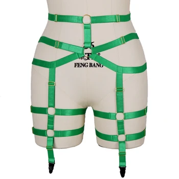 Waist Thigh Harness Garter Women Belt Green Goth Suspender Stockings Bandage Cage Sexy Lingerie Bottom Ring Rave Christmas
Waist Thigh Harness Garter Women Belt Green Goth Suspender Stockings Bandage Cage Sexy Lingerie Bottom Ring Rave Christmas