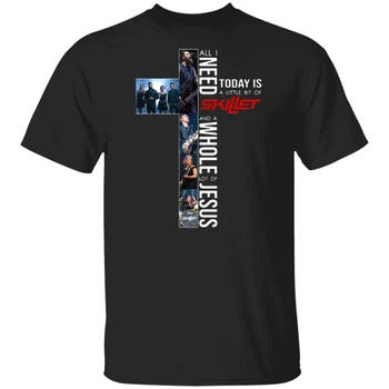 All I need today is a little bit of Skillet and a whole lot of Jesus T-Shirt men Tops Tee Shirt Summer Style Casual Wear
All I need today is a little bit of Skillet and a whole lot of Jesus T-Shirt men Tops Tee Shirt Summer Style Casual Wear