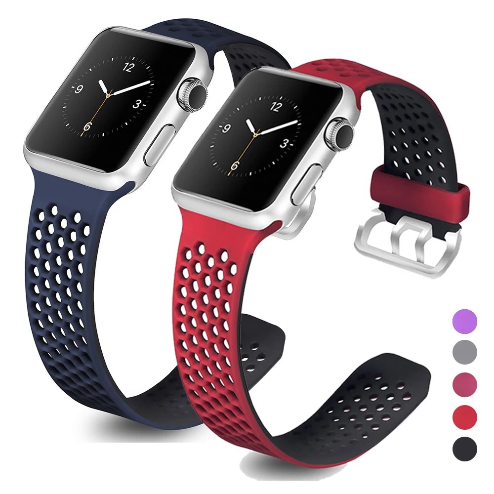 New silicon bands for apple watch 5 4 38 42mm replacement strap for iWatch 4 3 2 40 44mm for apple watch bracelet accessories
New silicon bands for apple watch 5 4 38 42mm replacement strap for iWatch 4 3 2 40 44mm for apple watch bracelet accessories