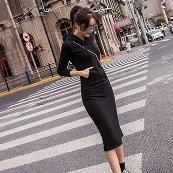 Women Pocket Pullover Knee Length Dress Loose Sweatshirt Causal Hoodie Dresses
Women Pocket Pullover Knee Length Dress Loose Sweatshirt Causal Hoodie Dresses