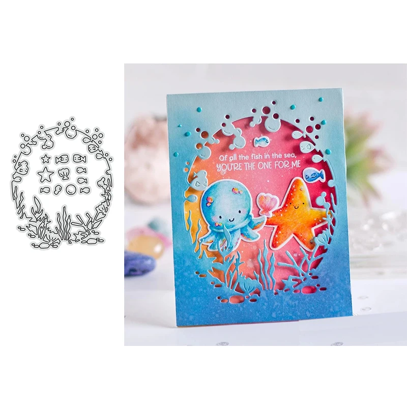 Oval Starfish Fish Seaweed Frames Metal Cutting Dies for DIY Scrapbooking Embossing Paper Cards Making Crafts Supplies 2019 New
Oval Starfish Fish Seaweed Frames Metal Cutting Dies for DIY Scrapbooking Embossing Paper Cards Making Crafts Supplies 2019 New