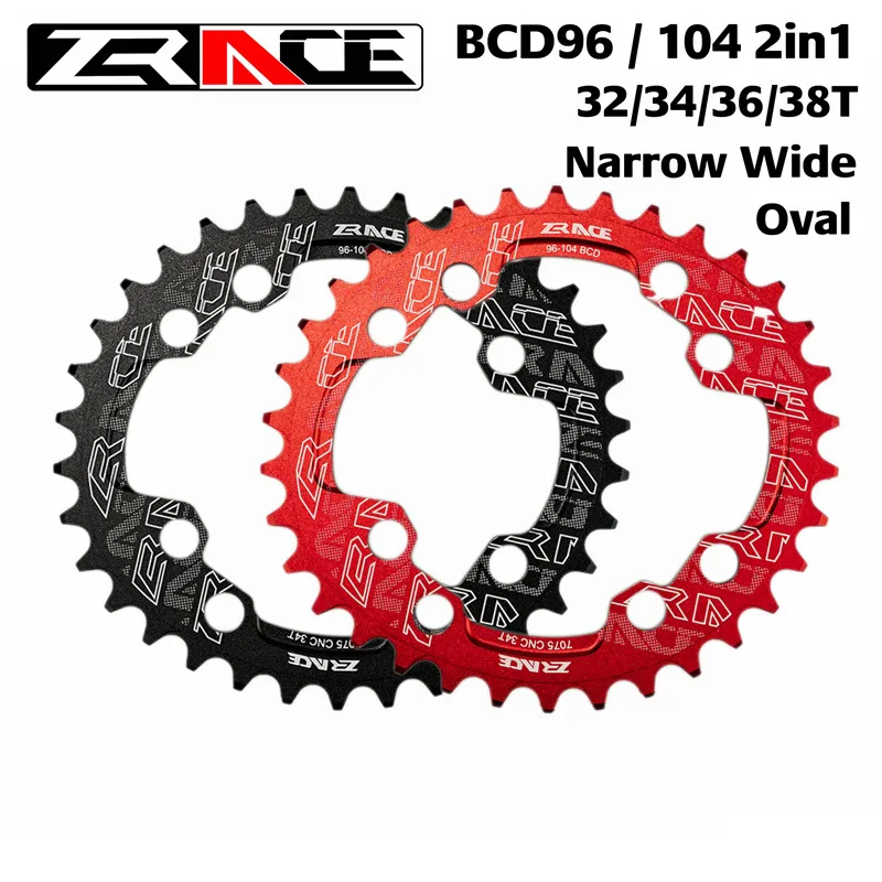 ZRACE Ovil Narrow Wide Bike Chainring, BCD104 and BCD96 universal, 7075 Aluminum alloy CNC process, Vickers-hardness 15+ for MTB
ZRACE Ovil Narrow Wide Bike Chainring, BCD104 and BCD96 universal, 7075 Aluminum alloy CNC process, Vickers-hardness 15+ for MTB