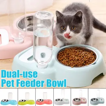 Dual-use Port Pet Cats Dogs Feeder Bowl 500ml Drinking Bottle Automatic Feeder Food Water Drinking Bowl Large Capacity Fountain
Dual-use Port Pet Cats Dogs Feeder Bowl 500ml Drinking Bottle Automatic Feeder Food Water Drinking Bowl Large Capacity Fountain