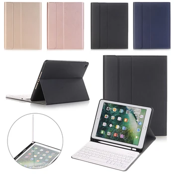 Wireless Keyboard For iPad 9.7 Air2/Air/5th/6th/2017/2018 Case Russian English Bluetooth Keyboard Cover With Pencil Holder
Wireless Keyboard For iPad 9.7 Air2/Air/5th/6th/2017/2018 Case Russian English Bluetooth Keyboard Cover With Pencil Holder