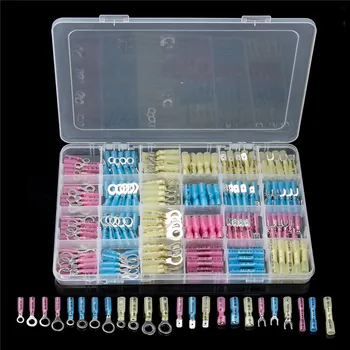 240Pcs Assorted Insulated Terminals Fork Ring Spade Electrical Wire Solder Crimp Terminals Heat Shrink Butt Connector Kit
240Pcs Assorted Insulated Terminals Fork Ring Spade Electrical Wire Solder Crimp Terminals Heat Shrink Butt Connector Kit