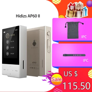 

MP3 Players Hidizs AP60 II HiFi Potable Bluetooth 4.0 Apt-x DSD USB DAC FLAC AAC APE MP3 Music Player AKM4452VN MAX97220A