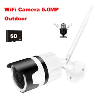 Wireless WiFi IP Camera 5MP Outdoor Security Camera Waterproof with Audio CCTV Surveillance System Micro SD Card Slot
Wireless WiFi IP Camera 5MP Outdoor Security Camera Waterproof with Audio CCTV Surveillance System Micro SD Card Slot